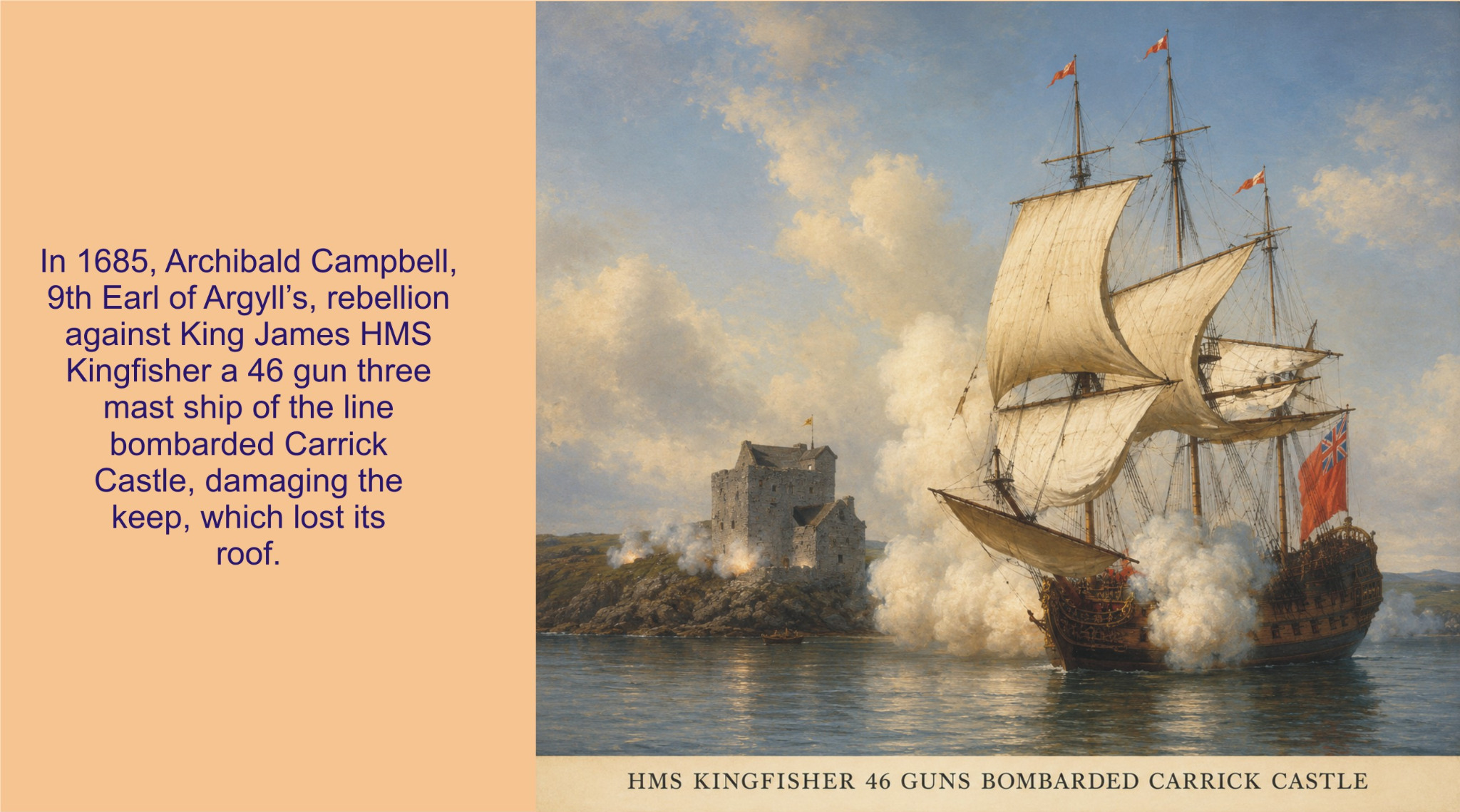 Carrick Castle bombardment