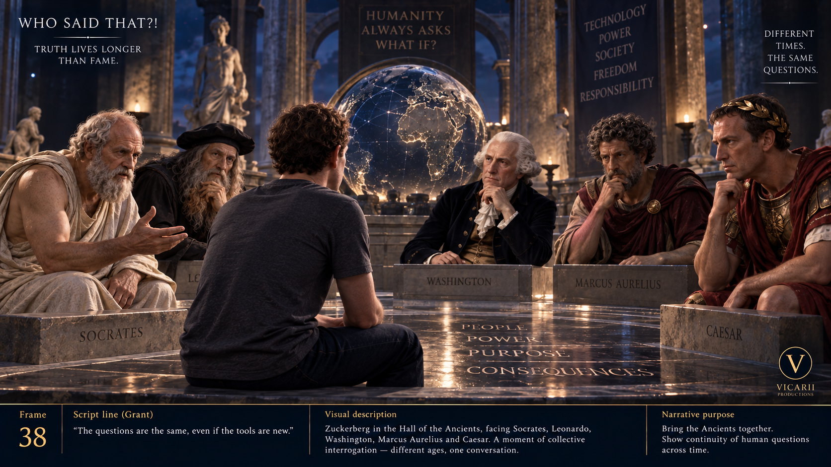 Ancients gathered for one conversation