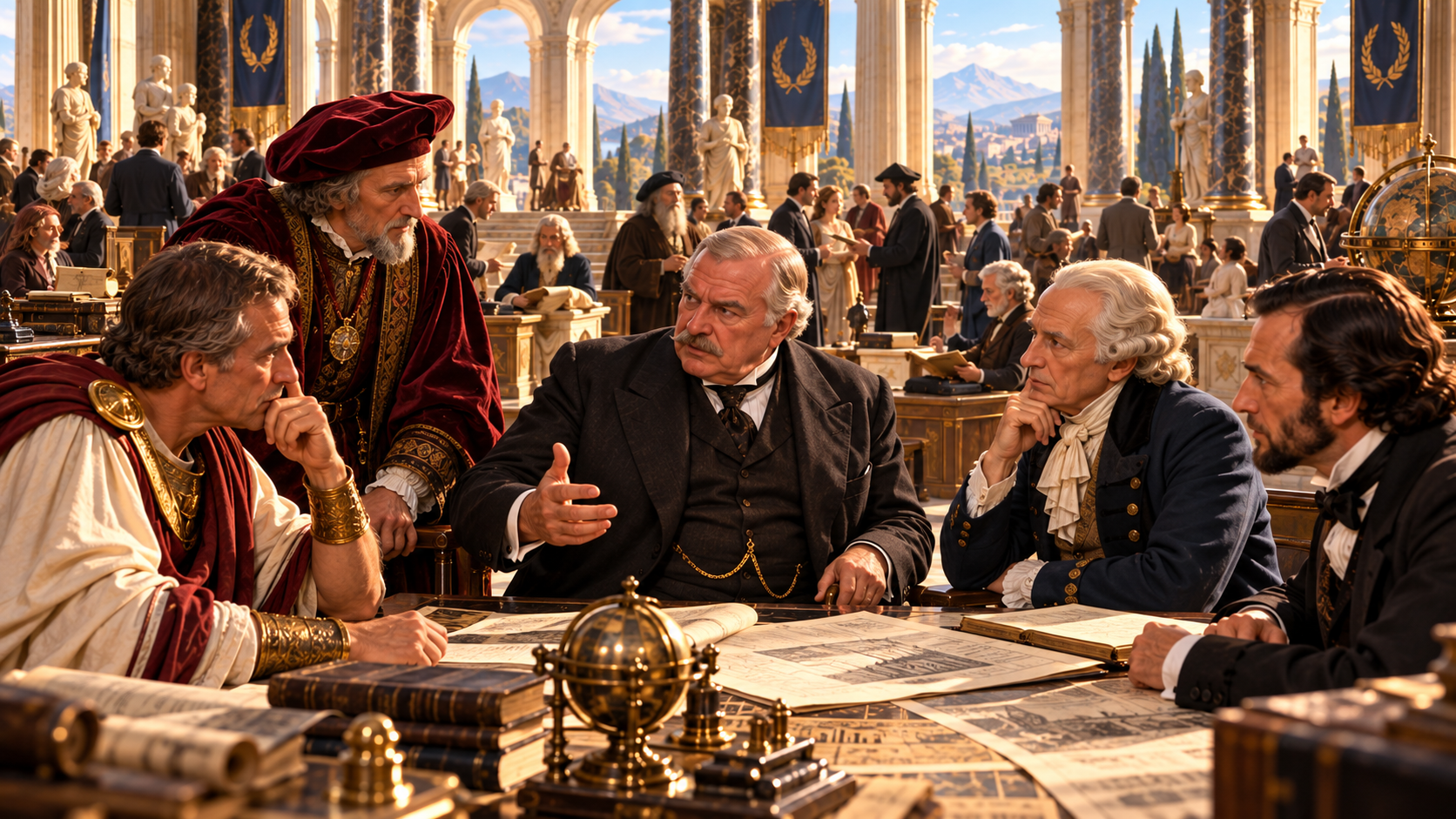 J. P. Morgan in the Hall of the Ancients