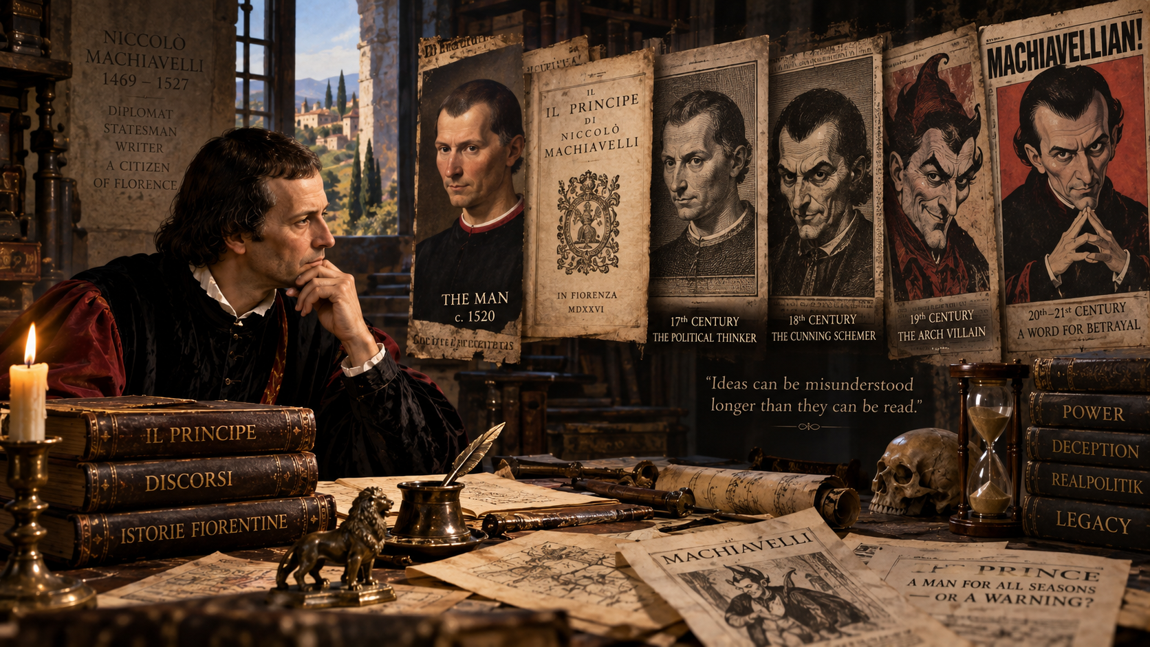 Machiavelli confronting later versions of his reputation