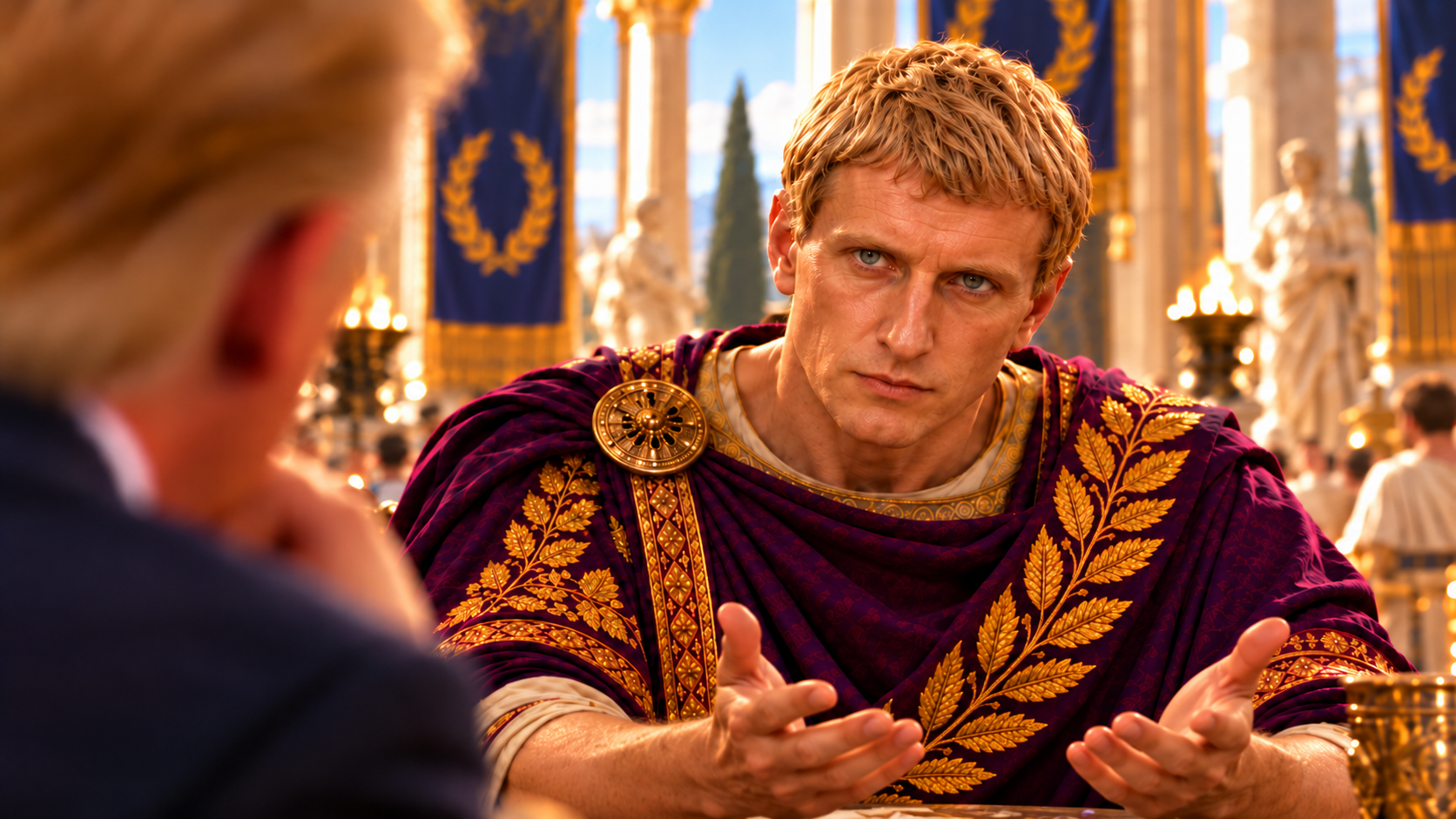 Augustus asks his question