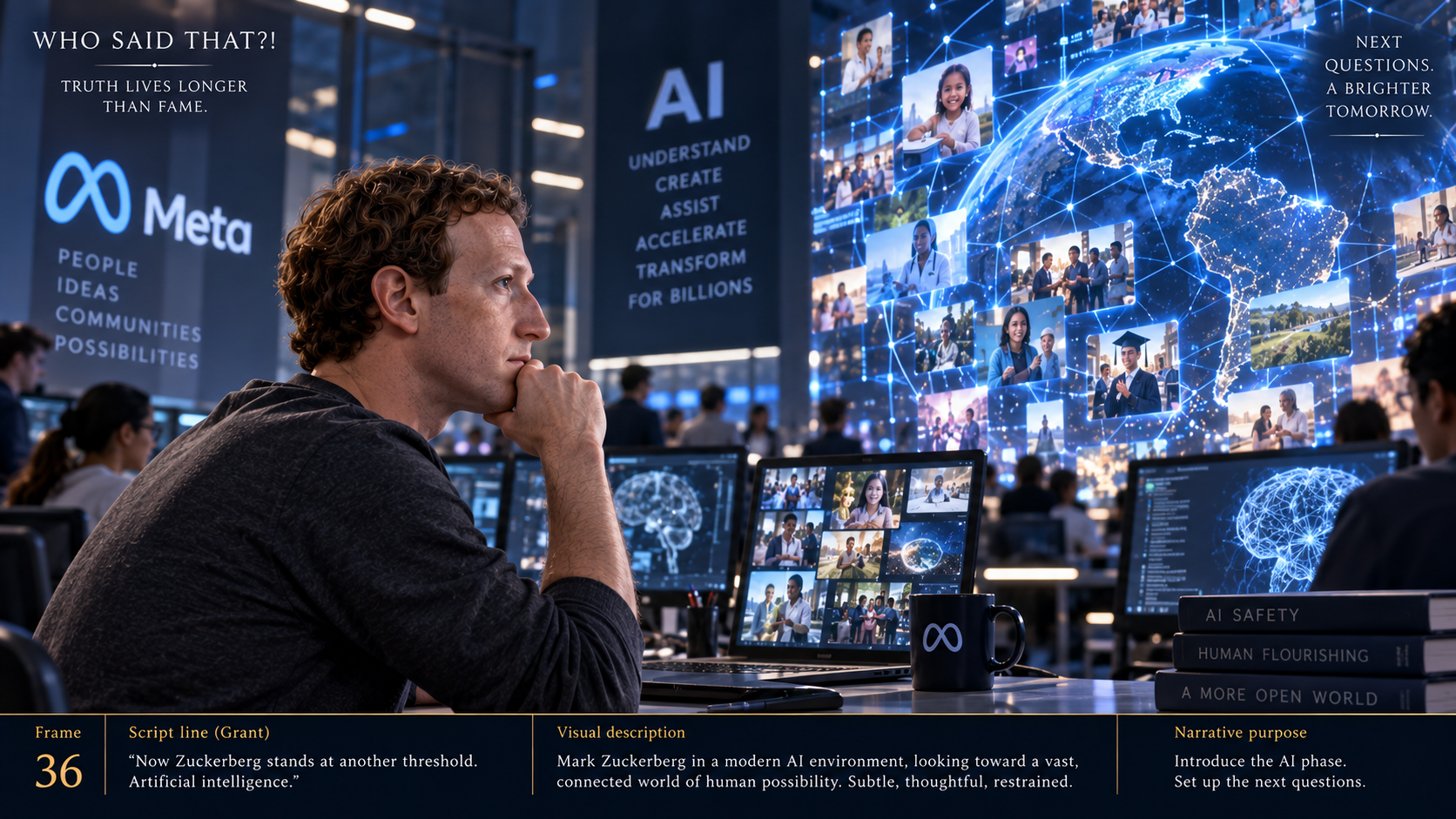 Mark Zuckerberg at the threshold of artificial intelligence